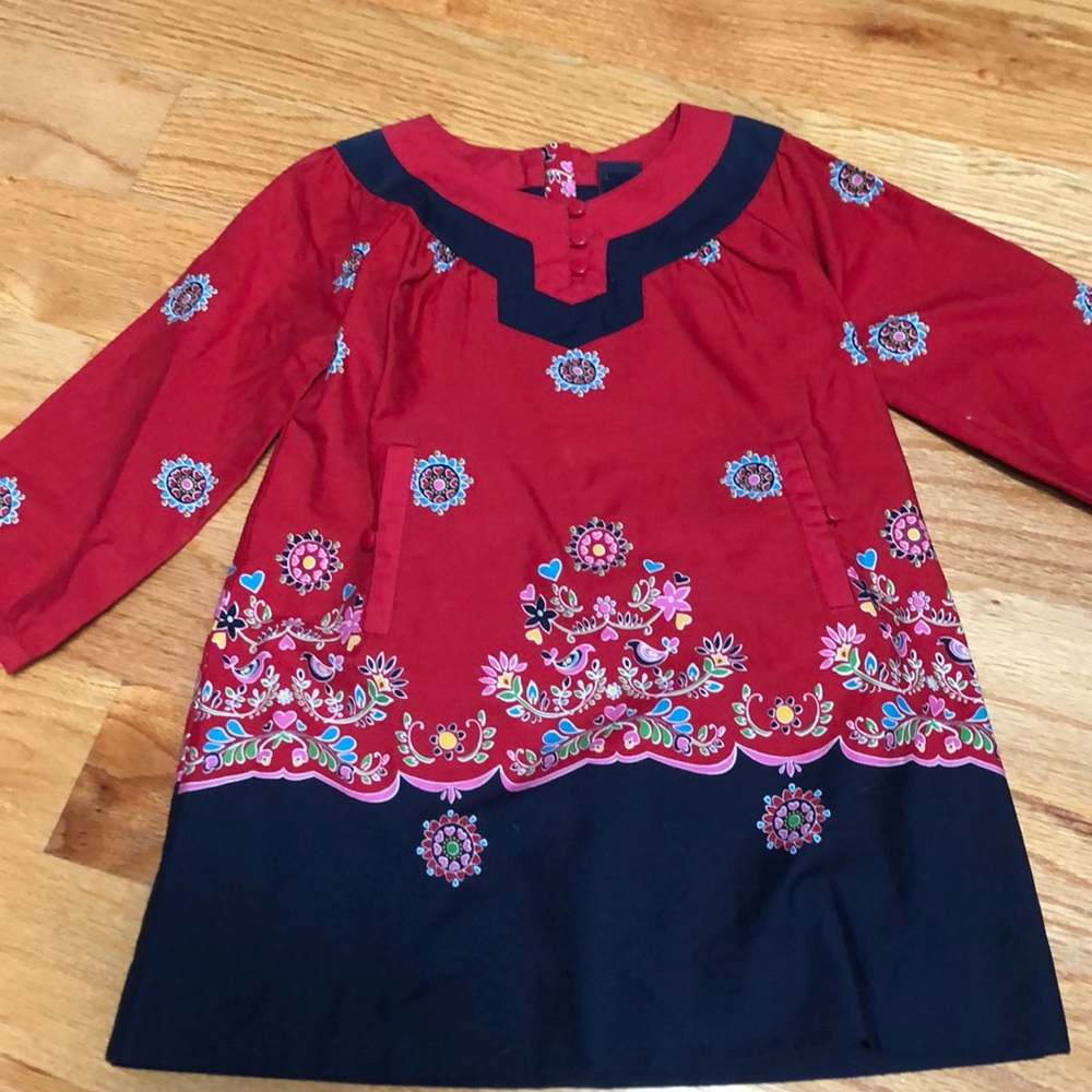 New BabyGap cotton red dress 18-24M